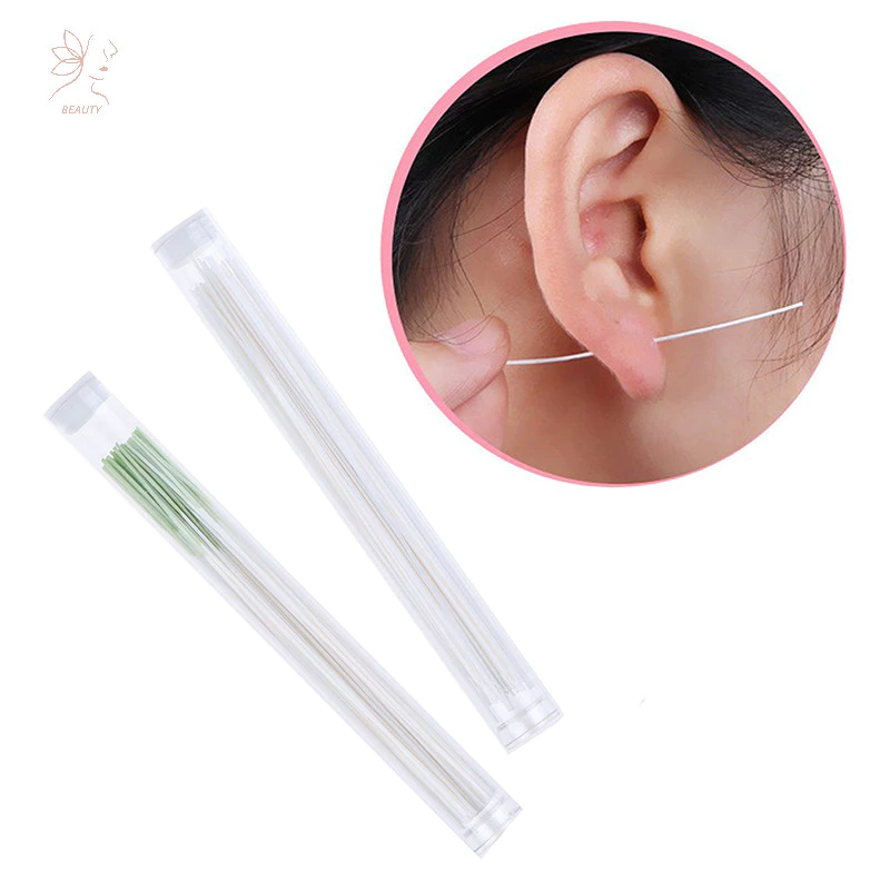 [Maybeauty] 60 chiếc Bông tai làm sạch lỗ khử trùng Dây tai Dây làm sạch lỗ {VN}