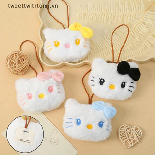 Tomj Hello Kitty Sang Trọng Tên Miếng Dán Mặt Dây Chuyền Hoạt Hình Nơ Mèo Búp Bê Dây Túi Trang Trí Chống Mất Dấu Hành Lý Thẻ VN