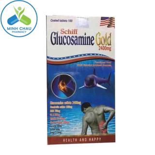 Viên uống xương khớp Glucosamine Gold 2400mg hộp 100v giúp giảm thoái hóa khớp , khô khớp