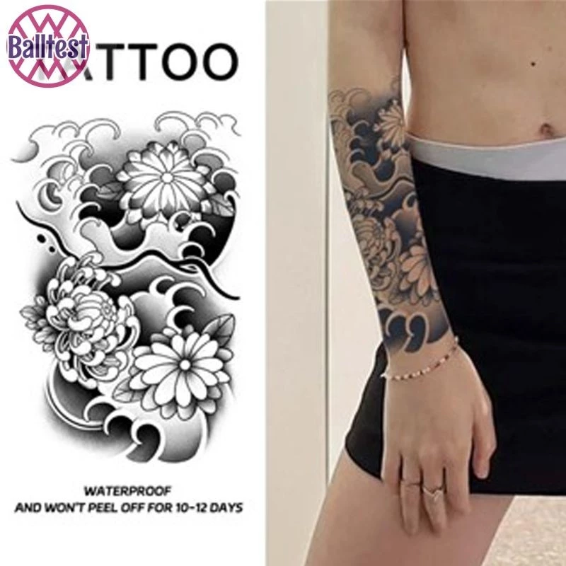 Balltest🎨Miếng dán hình xăm tạm thời chống thấm nước và chống mồ hôi