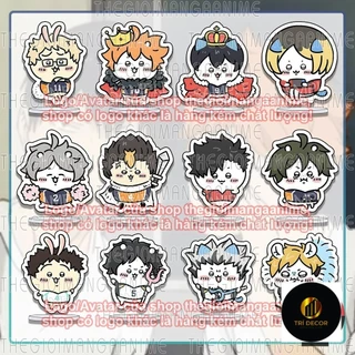 (3cm) Standee mini HAIKYUU!! ver Chiikawa Vua Bóng Chuyền tượng chibi mica acrylic anime trang trí xinh xắn