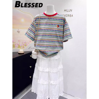 Blessed áo sơ mi nữ áo kiểu hàn quốc Tinh tế rực rỡ Phong cách may đo WCS24414WP 19Z240509