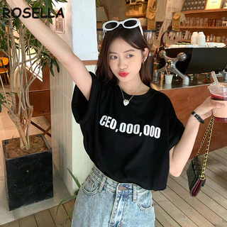 Rosella áo phông áo thun nữ croptop baby tee Stylish hàn quốc Cute xu hướng WTX245048I 20Z240512