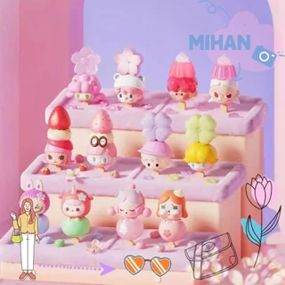 Hộp MIHAN1, POPMART Pop Bean Xà Phòng Bong Bóng Anime Hoạt Hình Hình Hình Mô Hình, Labububumu MOE Series Dễ Thương Kawaii Hộp Đồ Chơi Cho Trẻ Em