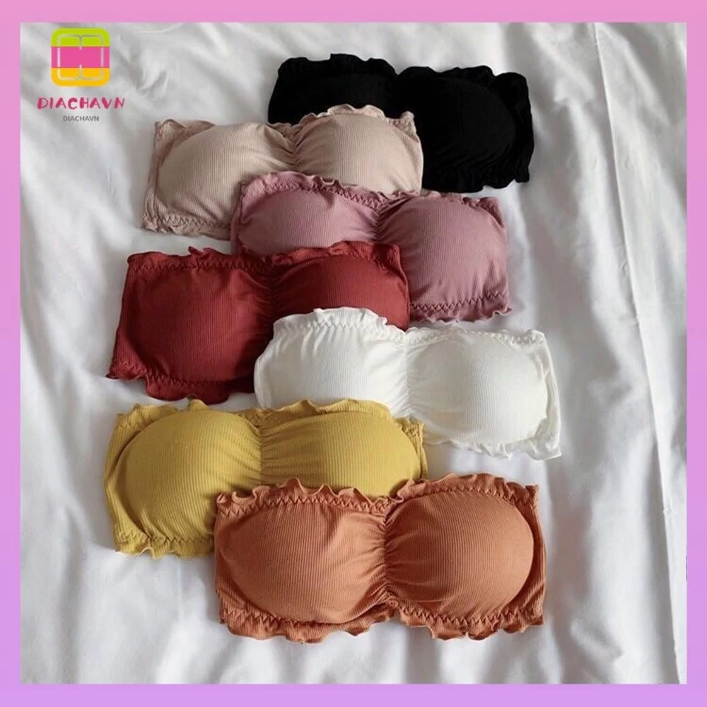 Diachavn Vòng Bralette Nữ Không Dây Đệm Rỗng Áo Ngực Push Up