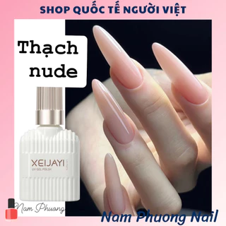 XEIJIAYI Sơn thạch nude màu hồng cam nude chai 15ml