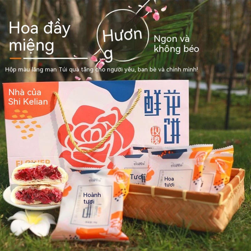 10 Chiếc Bánh hoa hồng đặc sản Vân Nam món ăn vặt chính thống ngon không đắt, ngày lễ tết bán sỉ