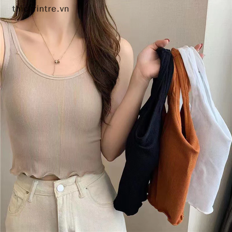 Thi Crop s Xù Ống Top Nữ Bralette Crop Top Đồ Lót Gợi Cảm Áo Ngực Thể Thao Thời Trang Nữ Đường Phố Áo Camisole VN