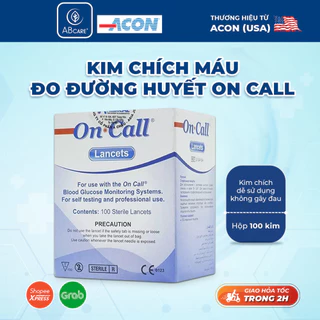 Kim chích máu thử đường huyết Acon On-call Plus (100 kim / hộp)