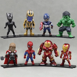 Avengers Mô Hình Làm Tay Trang Trí Ô Tô Bánh Sinh Nhật Để Bàn Đồ Chơi Trang Trí