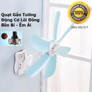 💥Giá Sỉ💥 Quạt Điện Nhỏ Gắn Tường Không Cần Khoan Lỗ Cho Nhà Ở / Ký Túc Xá / Nhà Bếp / Phòng Tắm