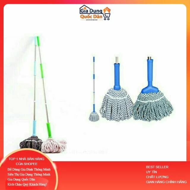 Cây chổi Lau Sàn Nhà Vắt Tay Trợ Lực Siêu Thấm Hút Cao Cấp ND3