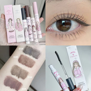 Mascara xây dựng khối lượng mắt bé gái CAPPUVINI chính hãng, xây dựng mi dày lên tới 2 lần, không nhòe, không chứa cặn, đen và nâu