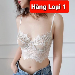 Áo bra corset bralette ren mềm có gọng mút nâng ngực sexy sang chảnh