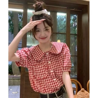  Áo Sơ Mi Mùa Hè Mới Thời Trang Nữ Tính Khí Ngắn Tay Milyfashion Áo Sơ Mi