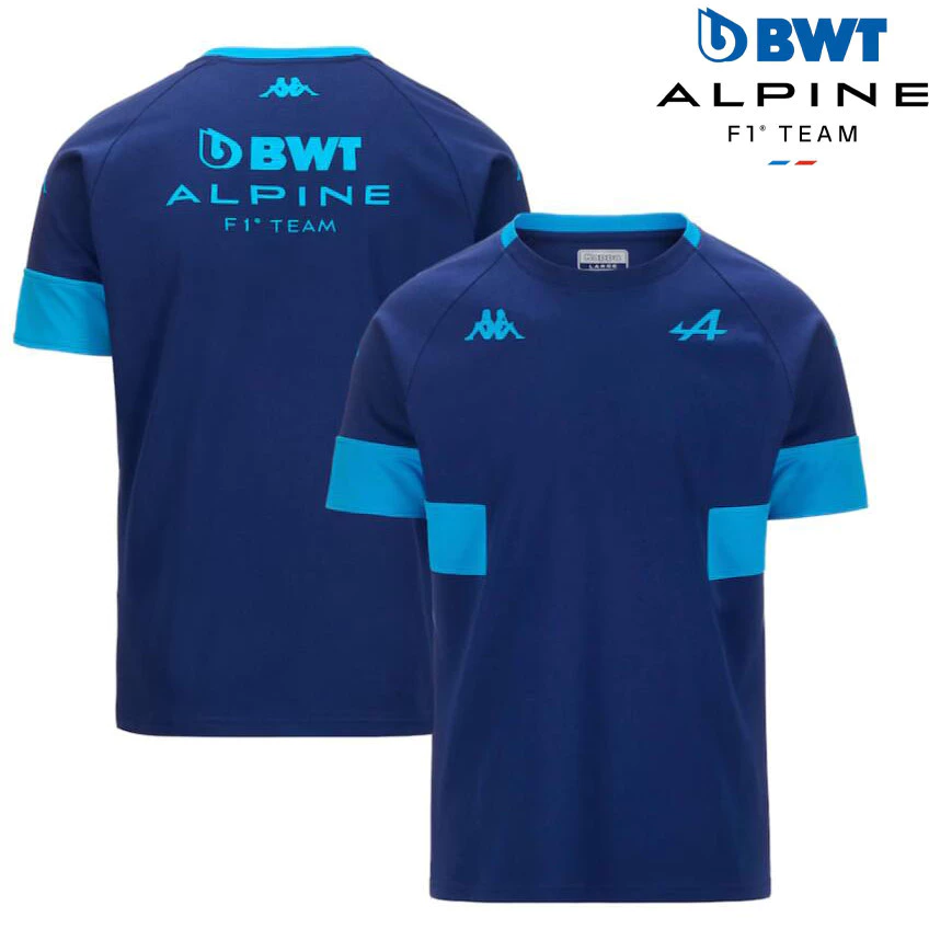 2024 Mới Nhất F1 Racing Jersey + BWT Alpine F1 Racing 2024 Đội Áo Thun + Áo nam Nữ Tay Ngắn Mùa Hè