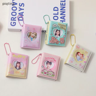 Piqt Mini Album Ảnh PVC Trong Suốt Tên Thẻ 32 Túi Kpop Thẻ Chất Kết Dính Mini Idol Hình Ảnh Thu Thập Sách EN