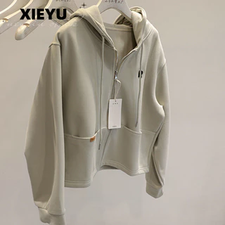 XIEYU Áo Khoác hoodie áo khoác nữ zip hoodie Độc đáo comfortable unique Durable WWY23936M4 21Z240525