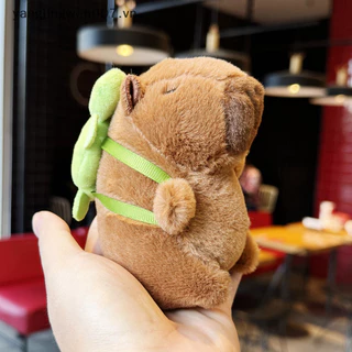 Yangwen Kawaii Sang Trọng Ngáy Capybara Móc Khóa Capybara Dễ Thương Có Túi Rùa Móc Khóa Búp Bê Sáng Tạo Đồ Chơi Nhồi Bông Lông Tơ Quà Tặng Sinh Nhật.