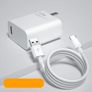 Bộ Sạc Siêu Nhanh Xiaomi Tubo 120w chân TypeC Không Nóng Máy, Chống Chai Pin Kèm Dây Sạc 1M Tpye C

