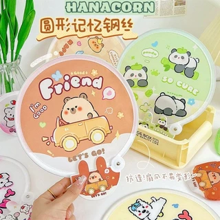 Quạt gấp gọn bỏ túi tiện lợi nhiều hình dễ thương (HANACORN) - Quạt vải mini cầm tay tự bung CAPYBARA