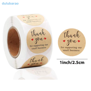 Dul 500 Chiếc Cảm Ơn Bạn Tròn Miếng Dán Sổ Lưu Niệm Thư Handmade Dán Cói Nhãn Dán Quà Tặng Đám Cưới Hoa Trang Trí AO