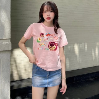 Áo Baby Tee Nữ DaaLaa Store In Hình Lotso Flowers A51079