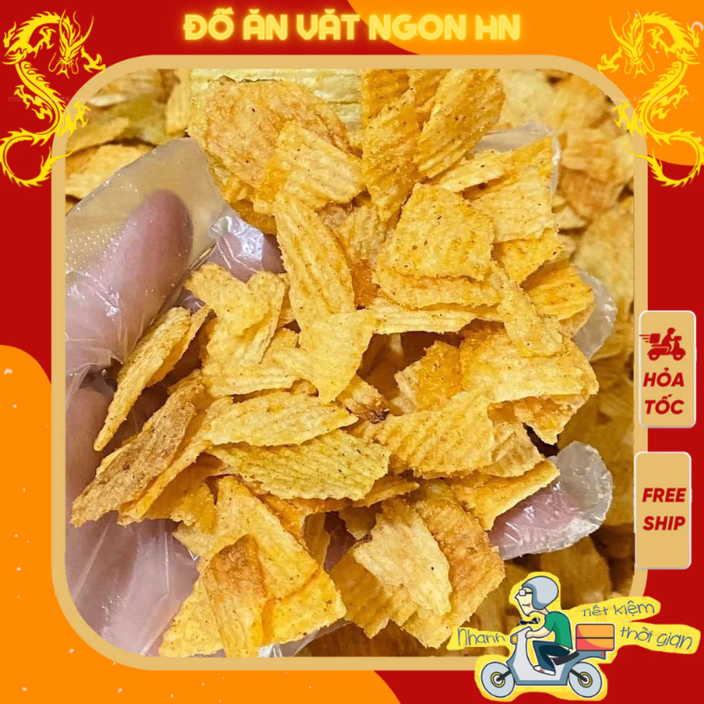 500g Bim bim khoai tây Swing Ostar vỡ ngon giòn đậm đà đồ ăn vặt ngon hn