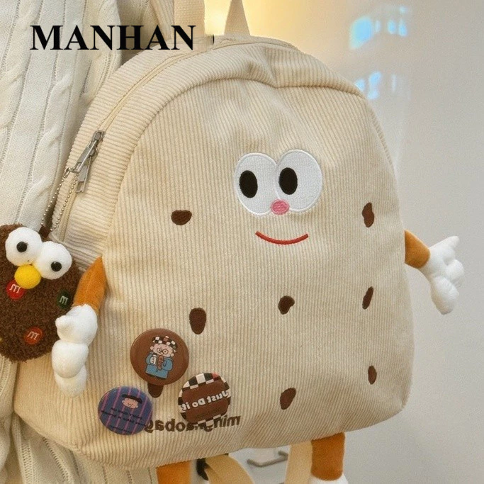 MANHAN Women's Backpack Cute Book Bag 2023 New Style Paired with Multiple Korean Fashion Dresses Cheap GM24504EV 51Z231220