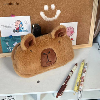 Louislife Dễ Thương Sang Trọng Capybara Bút Chì Túi Bảo Quản Hoạt Hình Động Vật Hộp Đựng Bút Dung Tích Lớn Văn Phòng Phẩm Túi WSD