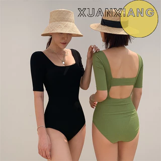 XUANXIANG Bikini Đồ Bơi đồ đi biển bikini kín đáo Fashion Phóng khoáng chic Đẹp WLQ2430ERJ 20Z240515