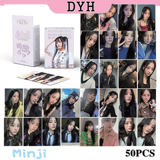 NewJeans Minji Laser Card Set 50 Tấm Thẻ Ảnh KPOP LOMO Card Hình Nhóm Nhạc