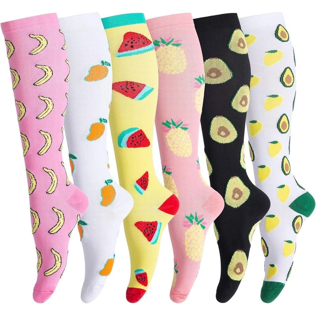 Tất Nén Cho Nam Nữ Ống Dài Chống Trơn Trượt Lý Tưởng Cho Chạy Bộ, Điều Dưỡng, Tuần Hoàn & Phục Hồi Tăng Cường Stamina, Đi Bộ Đường Dài Du Lịch & Chuyến Bay Tất 20-30 mmHg