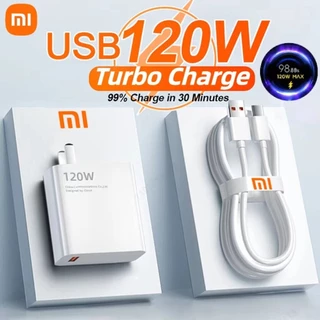 Sạc nhanh 120W, Củ sạc + Cáp sạc nhanh USB to Type C cho Huawei Xiaomi Samsung Oppo Vivo