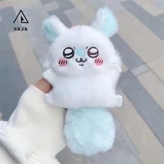 Mặt dây chuyền sang trọng SKJK Chiikawa, Đồ chơi hoạt hình Móc khóa Anime Chiikawa, Kawaii Dễ thương Phong cách Nhật Bản Sang trọng nhồi bông Momonga Plush Keyring Cặp đôi