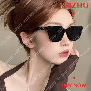 (Yuzhu) Kính râm vuông UV400 thời trang mới dành cho nam và nữ