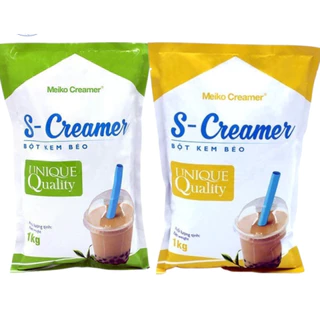 Bột kem béo pha trà sữa S- Creamer 1kg.nguyên liệu làm trà sữa