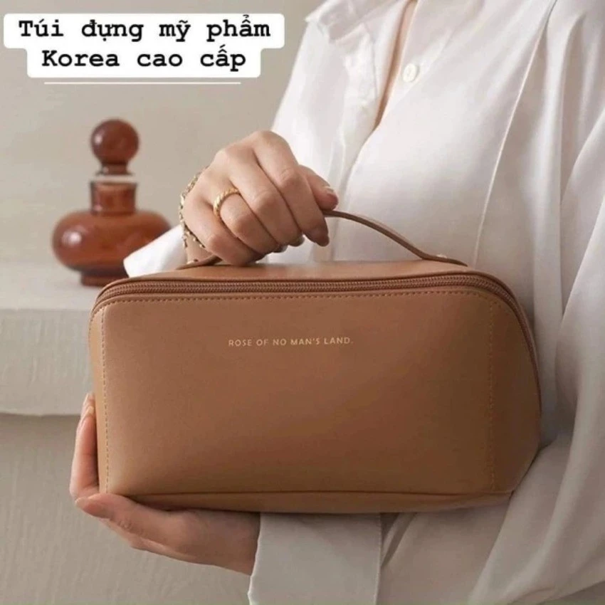 ✨✨Túi Đựng Mỹ Phẩm Đồ Vệ Sinh Cá Nhân Du Lịch Sức Chứa Lớn Tiện Dụng Cho Nữ Bằng Da HACHIKI