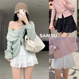 Chân váy ngắn kiểu xòe 2 tầng phong cách Hàn Quốc dễ phối đồ xinh xắn Samsu.clothing_saigon