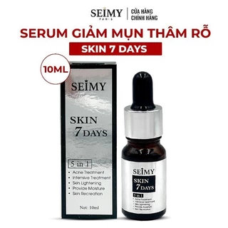 Serum giảm mụn thâm rỗ Seimy - Skin 7 Days - Công dụng 5 trong 1 hiệu quả sau 7 ngày 10ml