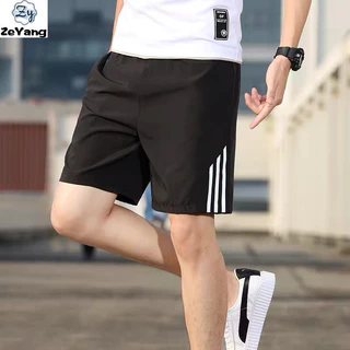 [Zy] M-5xl Quần short nam ba thanh có sẵn Quần thể thao Quần năm điểm Quần khô nhanh Quần co giãn Thể dục Chạy bộ Quần phù hợp đơn giản Quần rộng