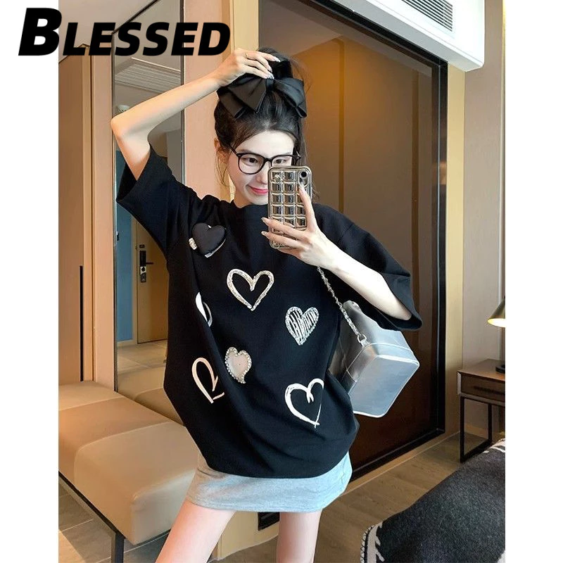 Blessed áo phông áo thun nữ croptop baby tee Fashion Thời trang Stylish Trendy WCS2440QNY 17Z240422