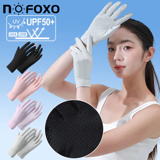 Nofoxo UPF50 + Mùa Hè Silicone Palm Chống Trơn Trượt Ice Silk Găng Tay Chống Nắng Thoáng Khí Thể Thao Ngoài Trời Chống Tia UV Đi Xe Đạp Lái Xe Găng Tay