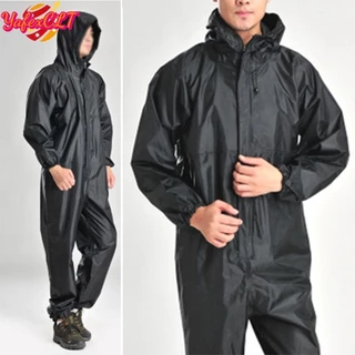 <YAFEXCLT>Hot Sale Motorcycle Rainwear Adult Raincoat Overalls Jacket Men's Work Rain Coat