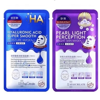 PVN64280 Mặt nạ dưỡng ẩm trắng da mặt HA Maycreate Mask 1 miếng mặt nạ giấy cấp ẩm dưỡng sáng da Nội địa Trung