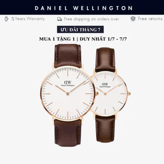 [Tặng Kèm Hộp Nơ] Đồng Hồ Nam Nữ Daniel Wellington Classic Bristol Rose Gold White Size 32mm & 40mm Chính Hãng