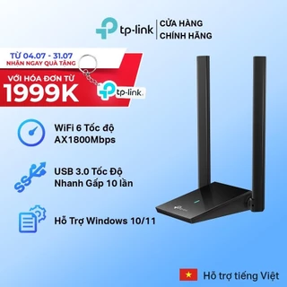 Bộ Chuyển Đổi USB WiFi TP-Link Archer TX20U Plus Ăng Ten Kép Độ Lợi Cao AX1800