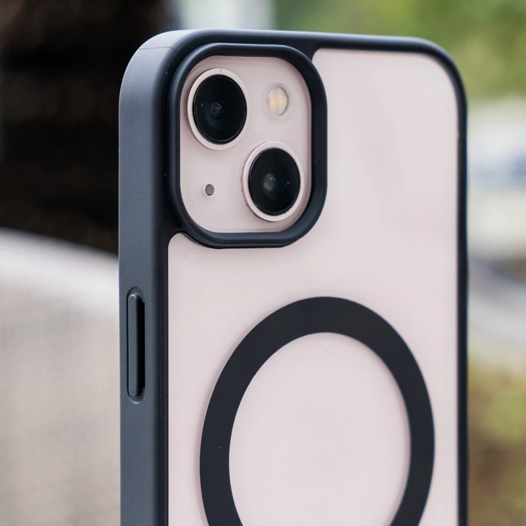 Ốp lưng chống ố từ tính viền đen cho iphone 7 8 plus x xr xs max 11 12 13 14 15 16 pro max xsmax promax