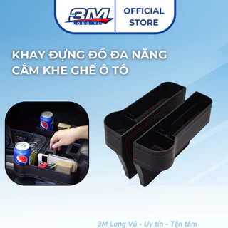 Khay Đựng Đồ Đa Năng Cắm Khe Ghế Ô Tô, Hộc Để Đồ Cao Cấp Trên Xe Hơi - Long Vu Auto