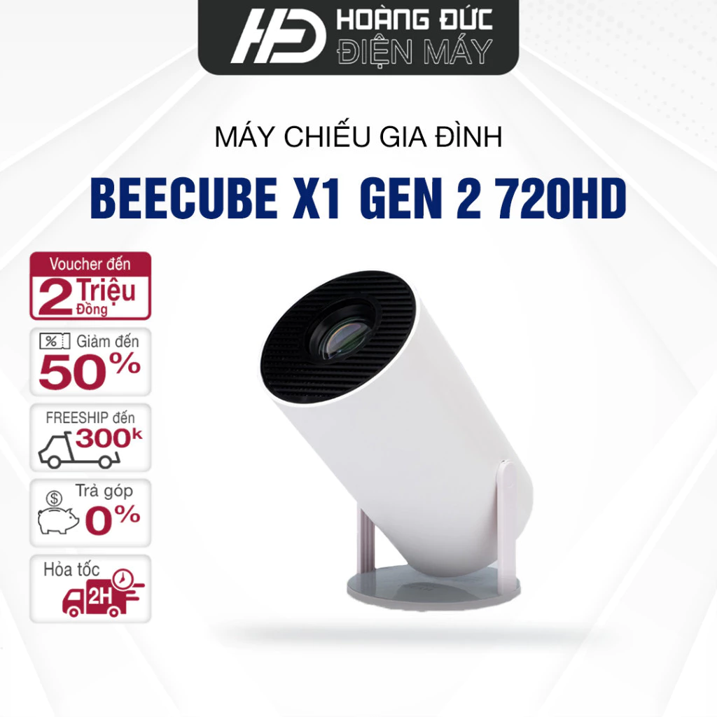 Máy Chiếu Mini BEECUBE X1 GEN Siêu Rẻ - Độ Phân Giải 720HD 120Ansi - Bảo Hành 12 Tháng